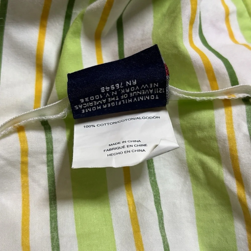 Tommy Hilfiger Somerville Full/Queen Duvet Comforter + 2 Shams Pink Green Floral